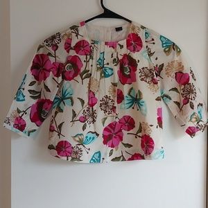 Gap floral long sleeve blouse size 4 years